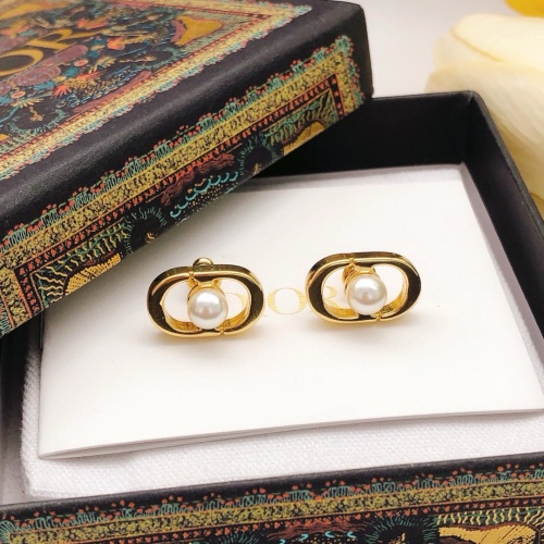 Replica Christian Dior Earrings For Women #1251862 $25.00 USD for Wholesale