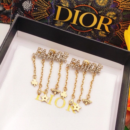 Replica Christian Dior Earrings For Women #1251864 $25.00 USD for Wholesale