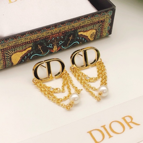 Replica Christian Dior Earrings For Women #1251871 $27.00 USD for Wholesale