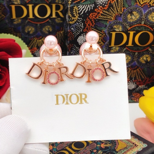 Replica Christian Dior Earrings For Women #1251872 $27.00 USD for Wholesale