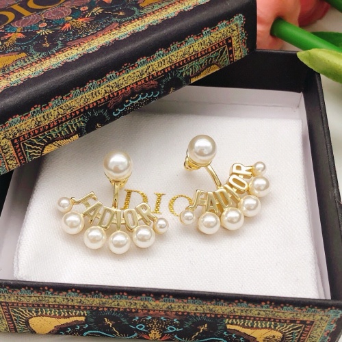 Replica Christian Dior Earrings For Women #1251873 $27.00 USD for Wholesale