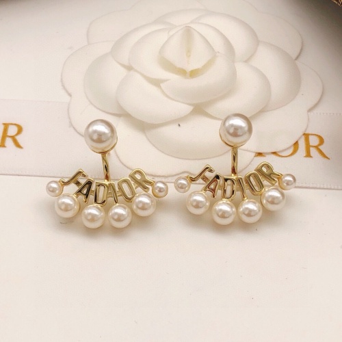 Replica Christian Dior Earrings For Women #1251873 $27.00 USD for Wholesale