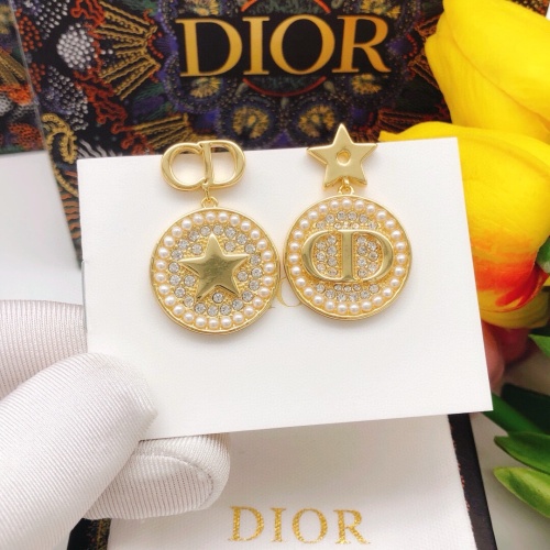 Replica Christian Dior Earrings For Women #1251874 $27.00 USD for Wholesale