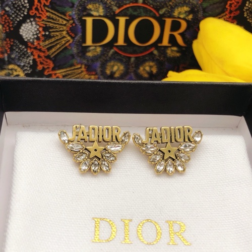 Replica Christian Dior Earrings For Women #1251876 $27.00 USD for Wholesale