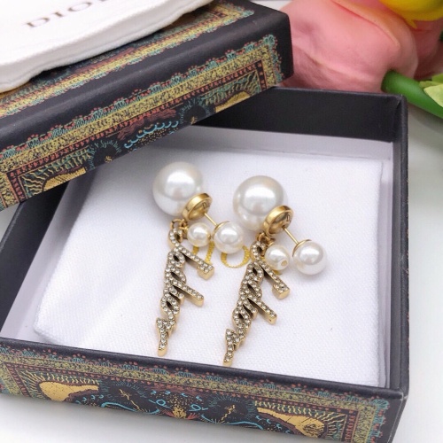 Replica Christian Dior Earrings For Women #1251877 $27.00 USD for Wholesale