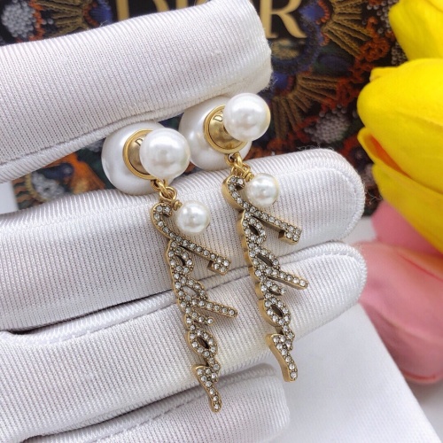 Replica Christian Dior Earrings For Women #1251877 $27.00 USD for Wholesale