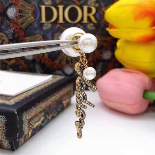 Replica Christian Dior Earrings For Women #1251877 $27.00 USD for Wholesale