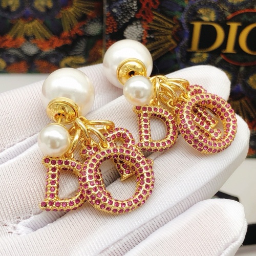 Replica Christian Dior Earrings For Women #1251879 $34.00 USD for Wholesale