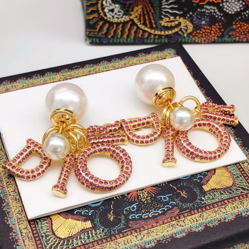 Replica Christian Dior Earrings For Women #1251879 $34.00 USD for Wholesale