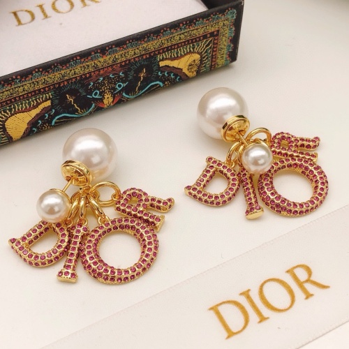 Replica Christian Dior Earrings For Women #1251879 $34.00 USD for Wholesale