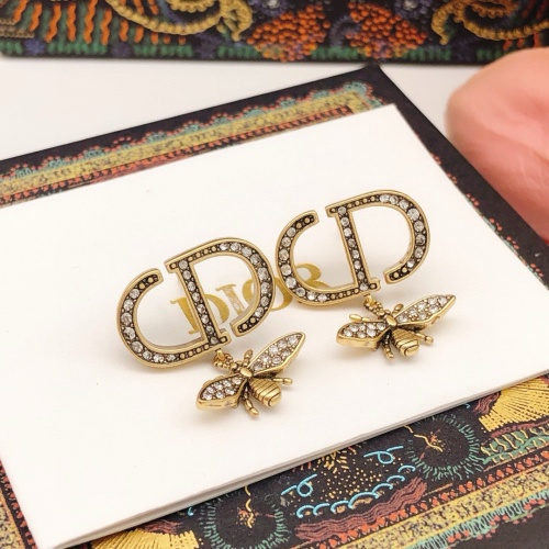 Replica Christian Dior Earrings For Women #1251901 $27.00 USD for Wholesale