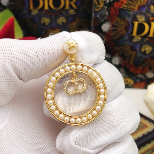 Replica Christian Dior Earrings For Women #1251909 $27.00 USD for Wholesale