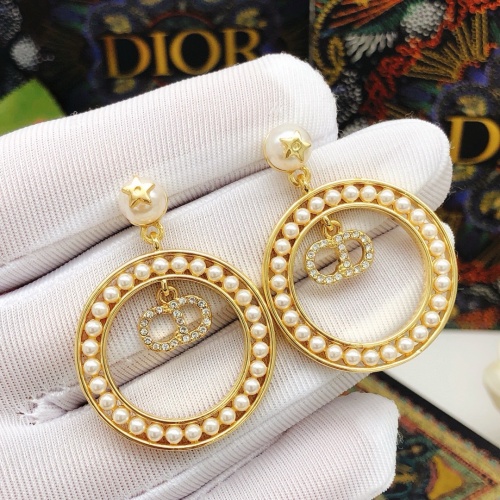 Replica Christian Dior Earrings For Women #1251909 $27.00 USD for Wholesale