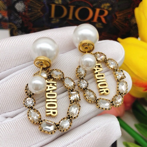 Replica Christian Dior Earrings For Women #1251910 $29.00 USD for Wholesale