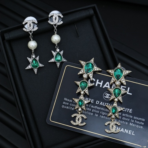 Replica Chanel Earrings For Women #1251923 $27.00 USD for Wholesale