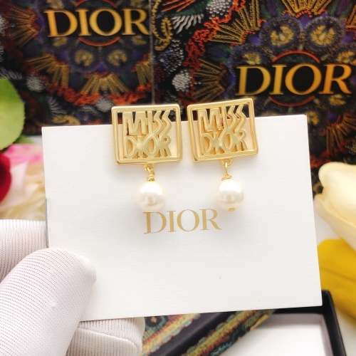 Replica Christian Dior Earrings For Women #1251937 $27.00 USD for Wholesale