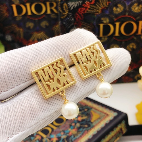 Replica Christian Dior Earrings For Women #1251937 $27.00 USD for Wholesale