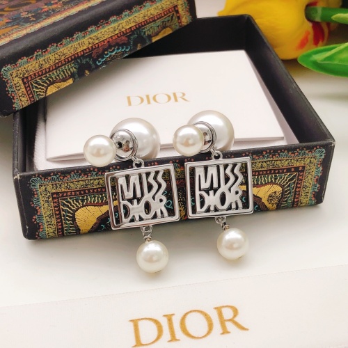 Replica Christian Dior Earrings For Women #1251943 $29.00 USD for Wholesale