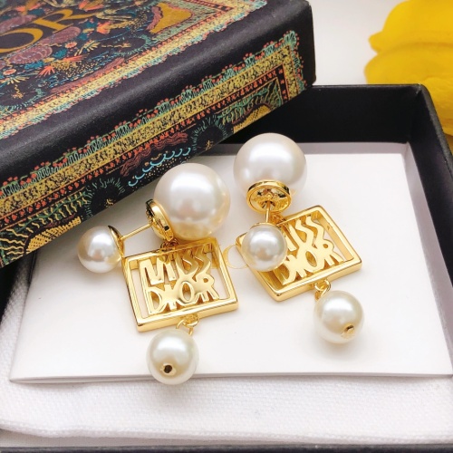 Replica Christian Dior Earrings For Women #1251944 $29.00 USD for Wholesale