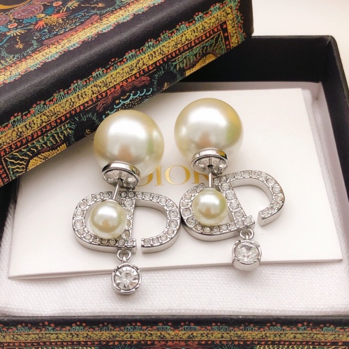 Replica Christian Dior Earrings For Women #1251990 $29.00 USD for Wholesale