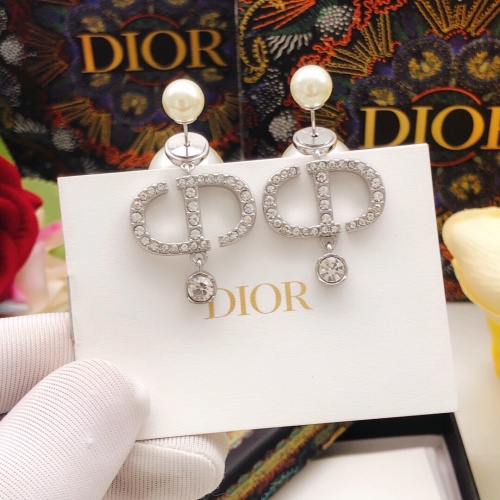 Replica Christian Dior Earrings For Women #1251990 $29.00 USD for Wholesale