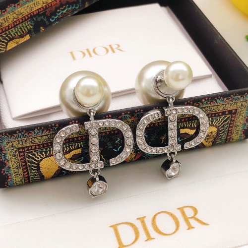 Replica Christian Dior Earrings For Women #1251990 $29.00 USD for Wholesale