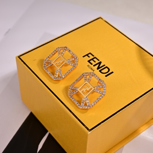 Replica Fendi Earrings For Women #1252014 $29.00 USD for Wholesale