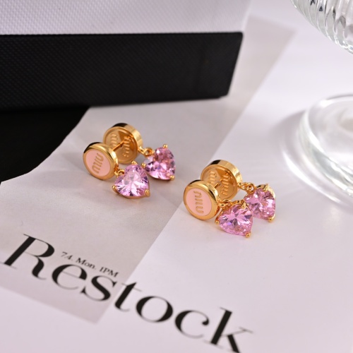 MIU MIU Earrings For Women #1252031 $29.00 USD, Wholesale Replica MIU MIU Earrings