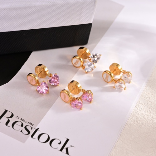 Replica MIU MIU Earrings For Women #1252031 $29.00 USD for Wholesale