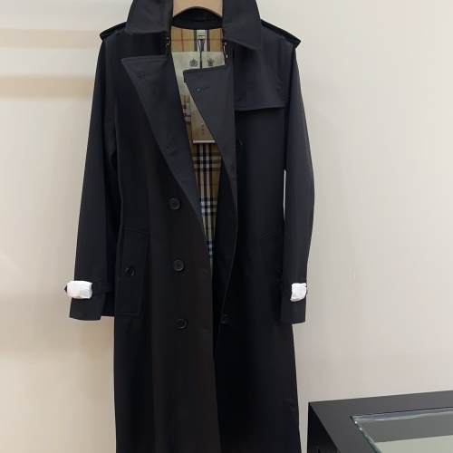 Replica Burberry Trench Coat Long Sleeved For Women #1252034 $327.27 USD for Wholesale