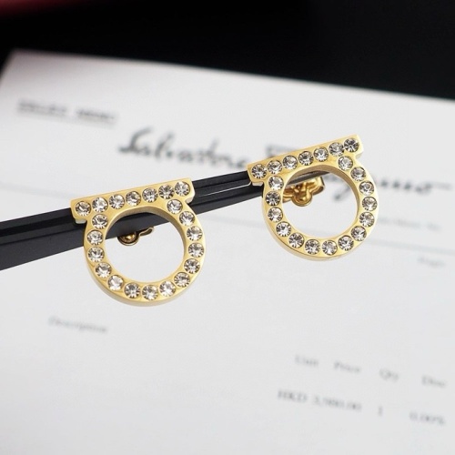 Replica Salvatore Ferragamo Earrings For Women #1252084 $23.00 USD for Wholesale