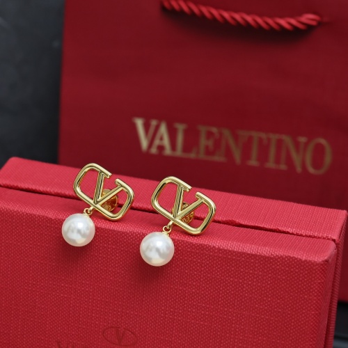 Replica Valentino Earrings For Women #1252132 $25.00 USD for Wholesale