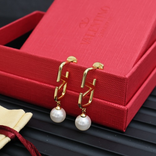 Replica Valentino Earrings For Women #1252133 $25.00 USD for Wholesale