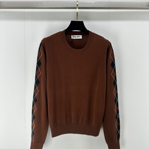 MIU MIU Sweater Long Sleeved For Women #1252139 $85.00 USD, Wholesale Replica MIU MIU Sweater