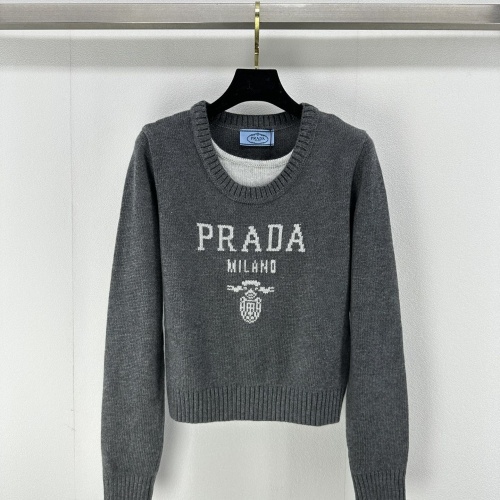 Prada Sweater Long Sleeved For Women #1252147 $96.00 USD, Wholesale Replica Prada Sweater