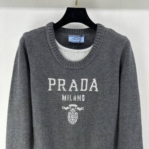 Replica Prada Sweater Long Sleeved For Women #1252147 $96.00 USD for Wholesale