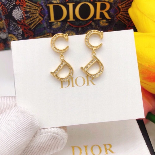 Replica Christian Dior Earrings For Women #1252172 $25.00 USD for Wholesale