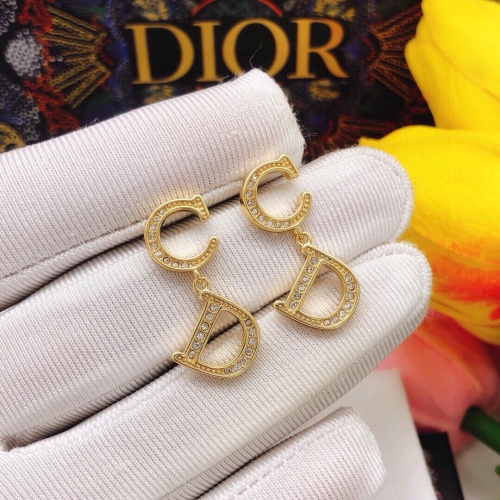 Replica Christian Dior Earrings For Women #1252172 $25.00 USD for Wholesale