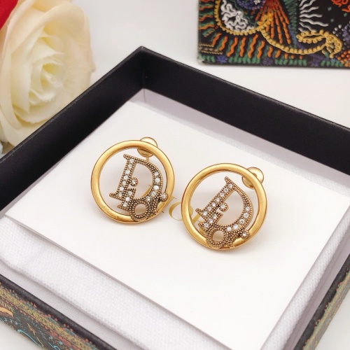 Replica Christian Dior Earrings For Women #1252173 $25.00 USD for Wholesale