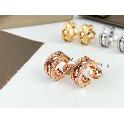 Replica Bvlgari Earrings For Women #1252178 $36.00 USD for Wholesale