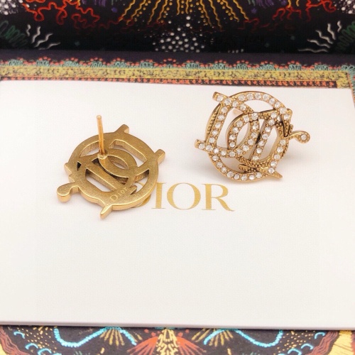 Replica Christian Dior Earrings For Women #1252181 $27.00 USD for Wholesale