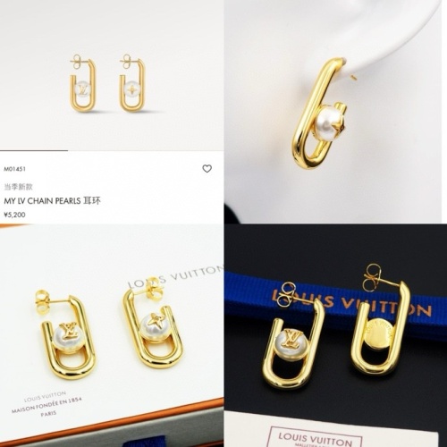 Replica Louis Vuitton Earrings For Women #1252211 $27.00 USD for Wholesale