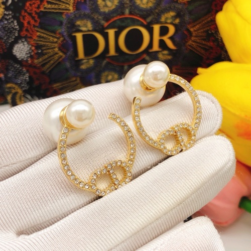 Replica Christian Dior Earrings For Women #1252225 $27.00 USD for Wholesale