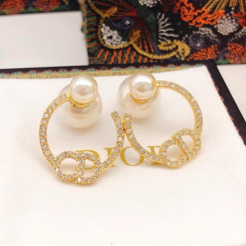 Replica Christian Dior Earrings For Women #1252225 $27.00 USD for Wholesale