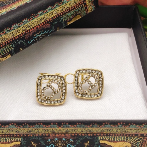 Replica Christian Dior Earrings For Women #1252230 $27.00 USD for Wholesale