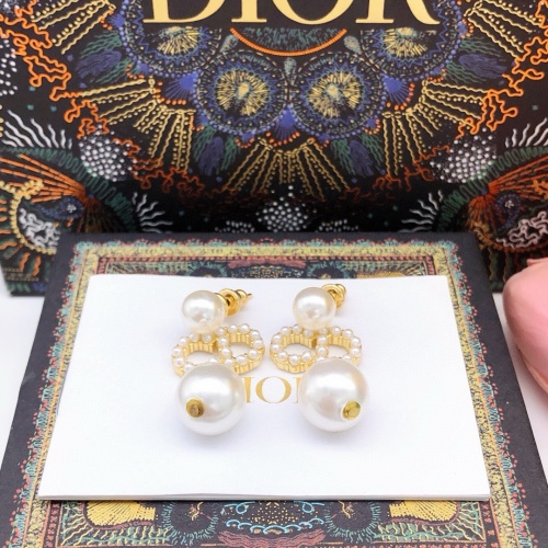 Replica Christian Dior Earrings For Women #1252231 $27.00 USD for Wholesale