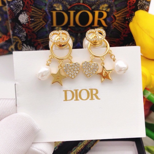 Replica Christian Dior Earrings For Women #1252232 $27.00 USD for Wholesale