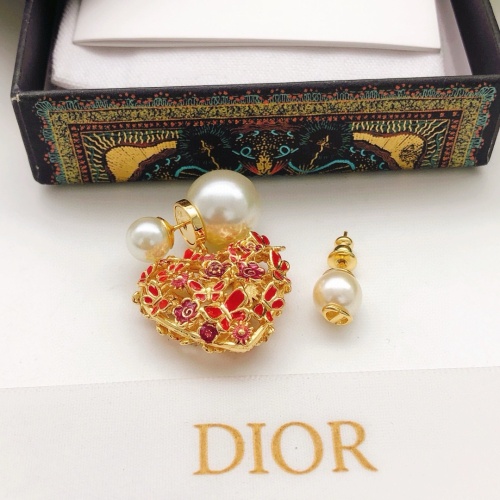 Replica Christian Dior Earrings For Women #1252236 $29.00 USD for Wholesale