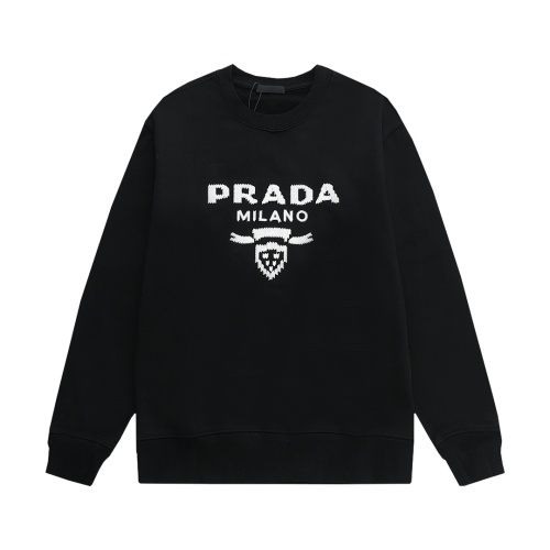 Prada Hoodies Long Sleeved For Unisex #1252243 $45.00 USD, Wholesale Replica Prada Hoodies