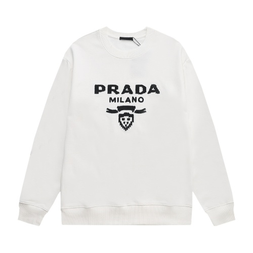 Prada Hoodies Long Sleeved For Unisex #1252244 $45.00 USD, Wholesale Replica Prada Hoodies